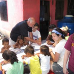Working with children at the Managua dump